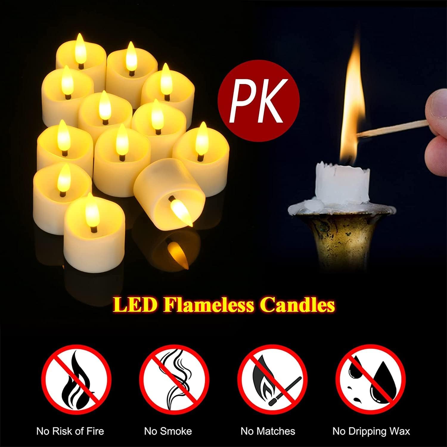 Battery Powered Flameless LED  - đánh giá và giá Candle Quotes