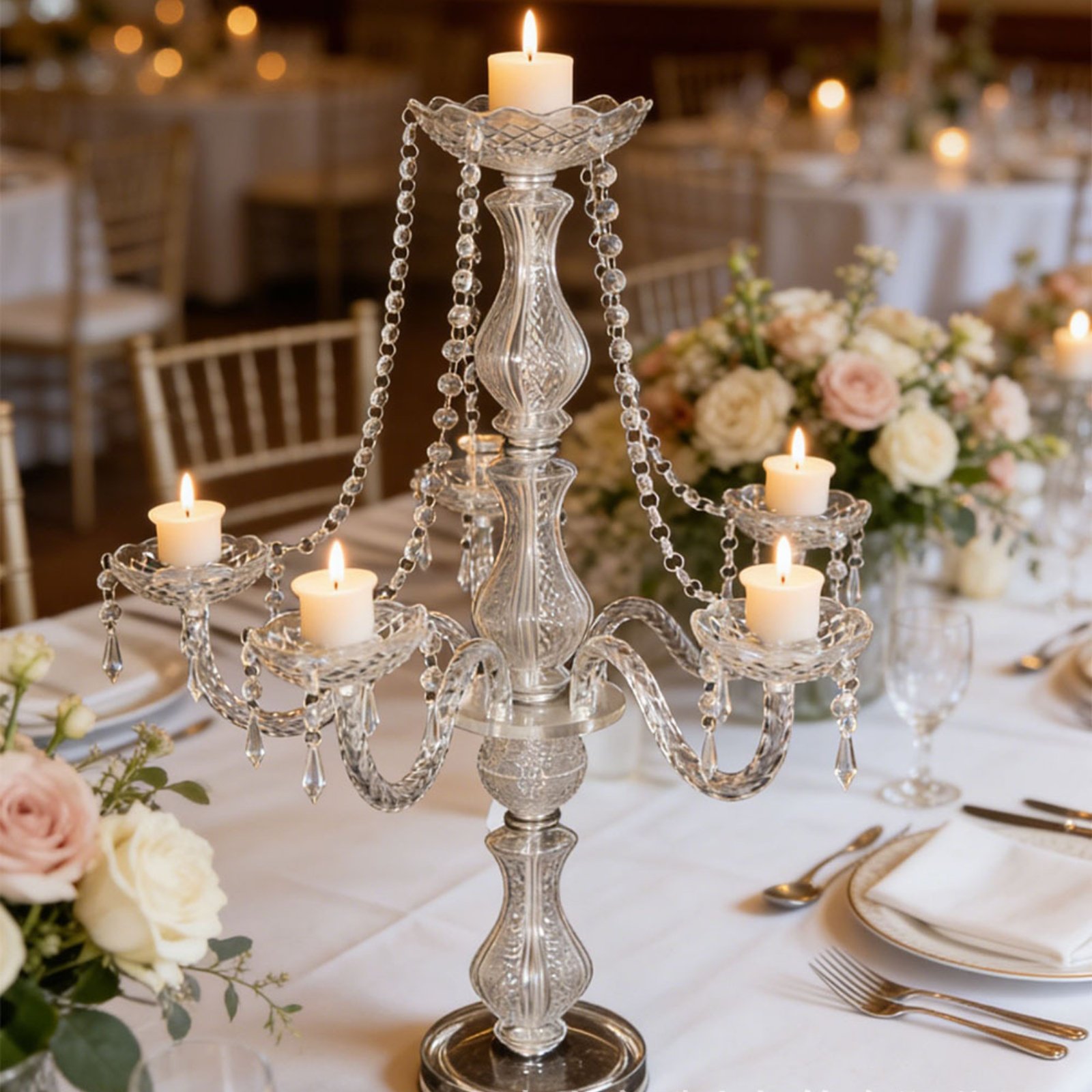 Crystal Candelabra Elegant Wed - đánh giá và giá Candle Quotes