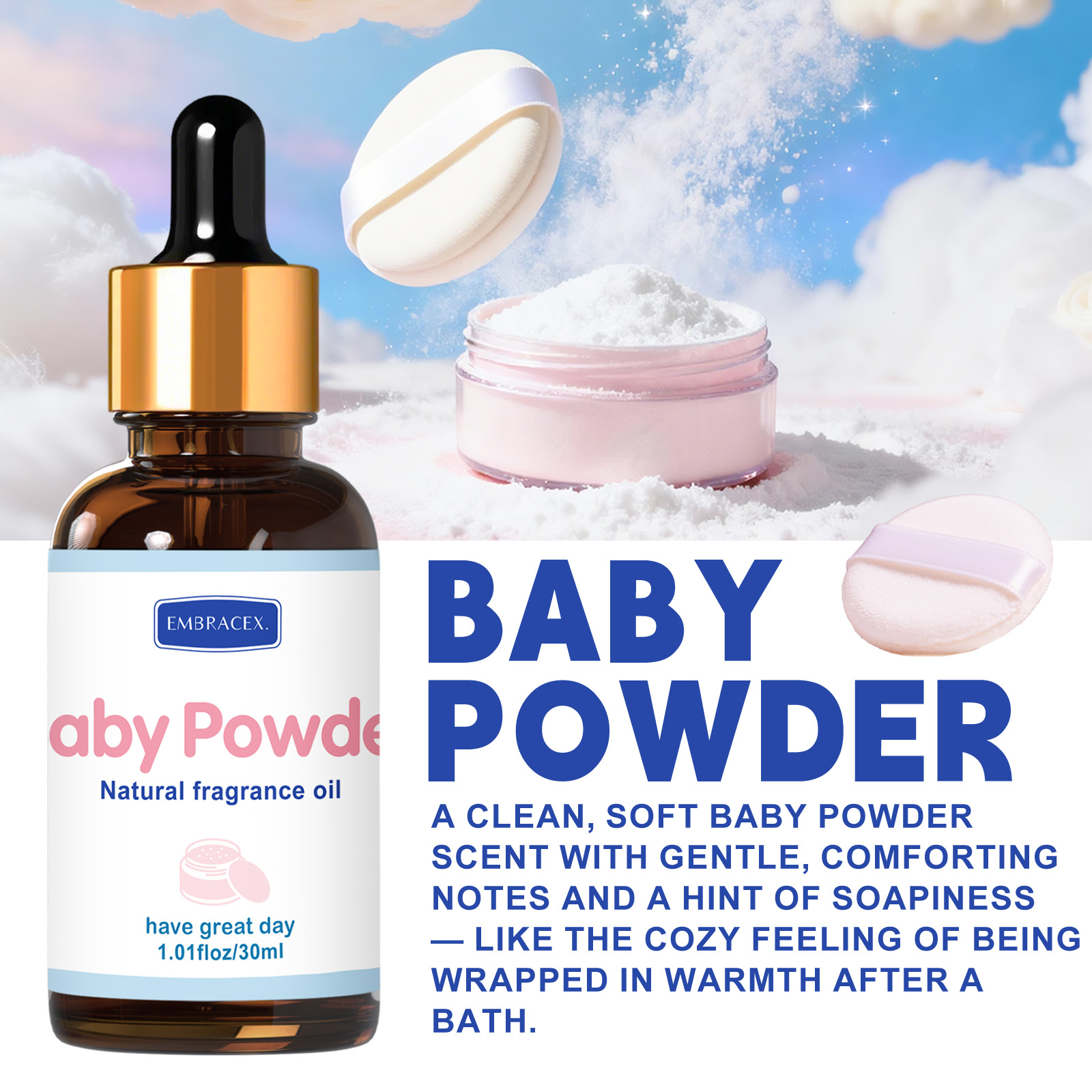 30ml Baby Powder Essential Oil - đánh giá và giá Candle Fragrance Supplies