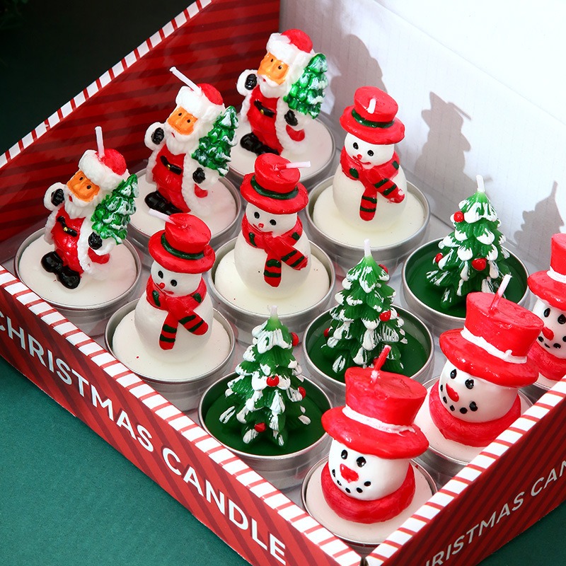 12PCS Set Christmas Candles, S - đánh giá và giá Candle Quotes