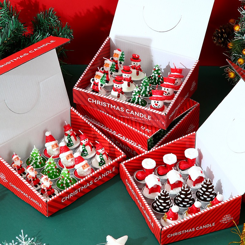 12PCS Set Christmas Candles, S - đánh giá và giá Candle Quotes